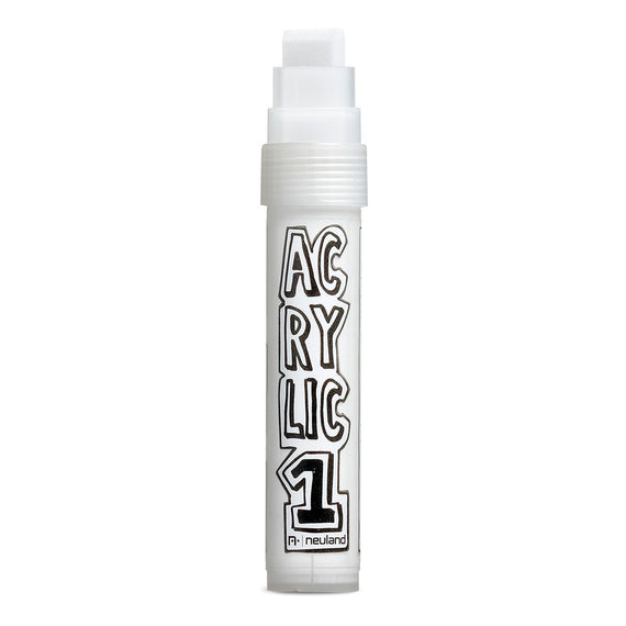 AcrylicOne BIG, wedge nib 8-15 mm, 501 white
